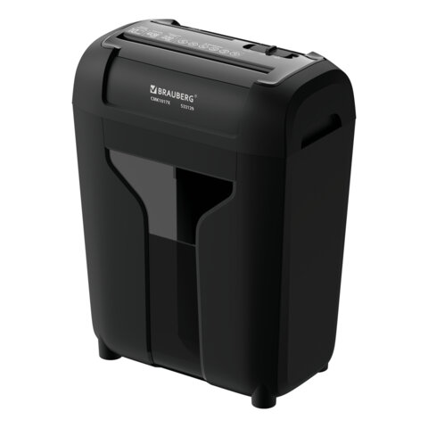 Уничтожитель (шредер) BRAUBERG CMK-1017х, 4 уровень секретности, 4х38 мм, 10 листов, корзина 17 литров, 533129
