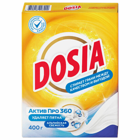 Стиральный порошок-автомат 400 г, DOSIA Optima "Альпийская свежесть", 3265586