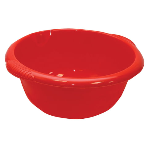 Таз 16 л, хозяйственный, круглый, с ручками, пластиковый, 18х45х49 см, цвет белый, IDEA, М 2507