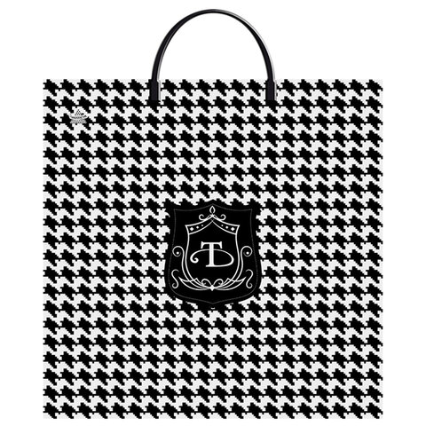 Пакет с пластиковой ручкой ПВД, 36х37 см, "Шанель", 100 мкм, н00112268