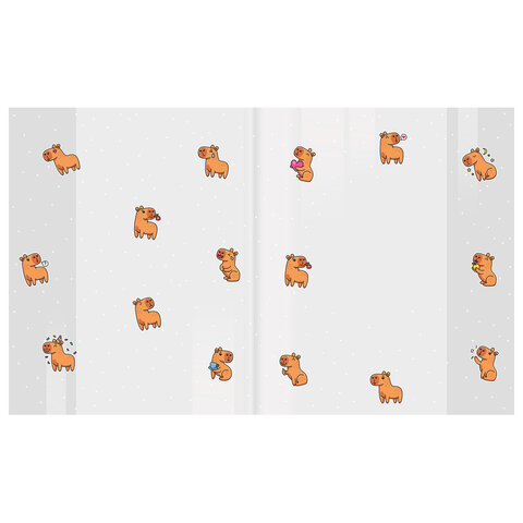 Обложки "CAPYBARAS" для тетрадей и дневников, КОМПЛЕКТ 10 шт., ПЛОТНЫЕ, 210х350 мм, 110 мкм, FUNSTER (ФАНСТЕР), 274087