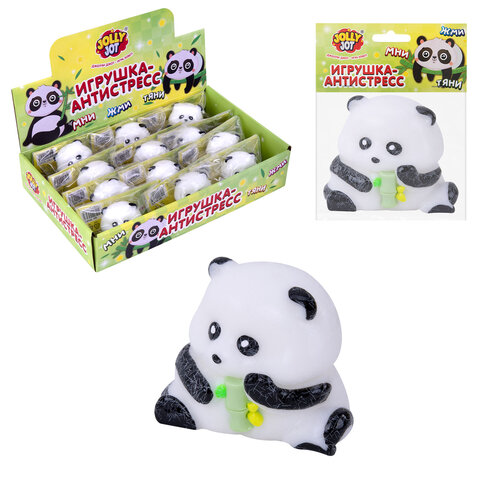 Игрушка-антистресс "ПАНДА", 6 см, дисплей, JOLLY JOT (ДЖОЛЛИ ДЖОТ), 665815
