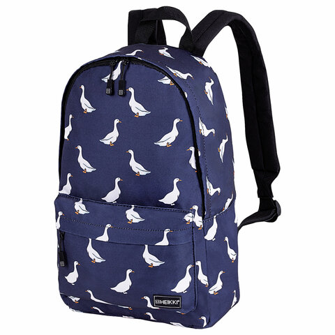 Рюкзак HEIKKI POSITIVE (ХЕЙКИ) универсальный, карман-антивор, "Ducks", 42х28х14 см, 272545