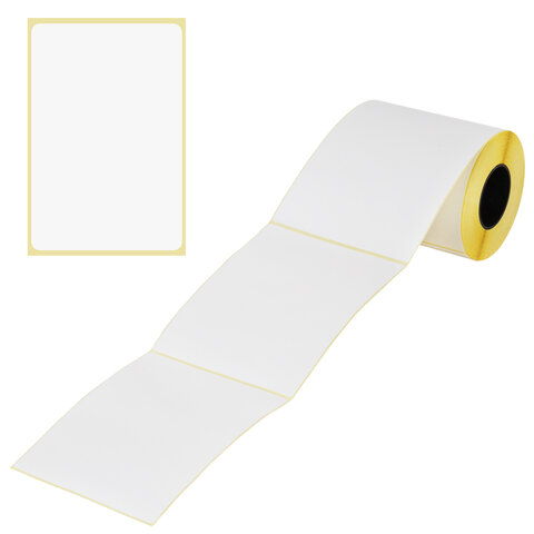 Этикетки термотрансферные, ПОЛУГЛЯНЕЦ, 100х150 мм, 250 этикеток в ролике, 115612