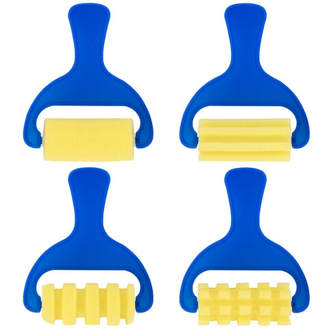 Валики для рисования художественные, набор 4 штуки, BRAUBERG ART DEBUT, 201090