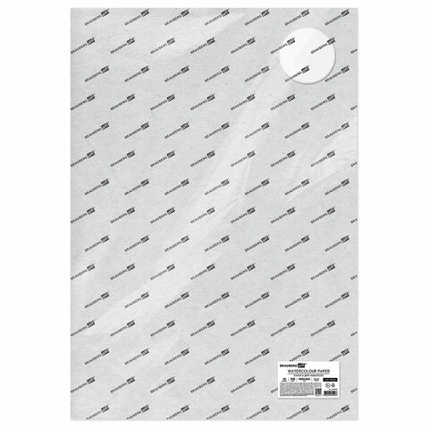 Бумага для акварели 300 г/м2 460x660 мм мелкое зерно, 10 листов, BRAUBERG ART PREMIERE, 113232
