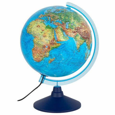 Глобус физический / политический GLOBEN "Классик Евро", 25 см, рельефный, с подсветкой, Ке022500195