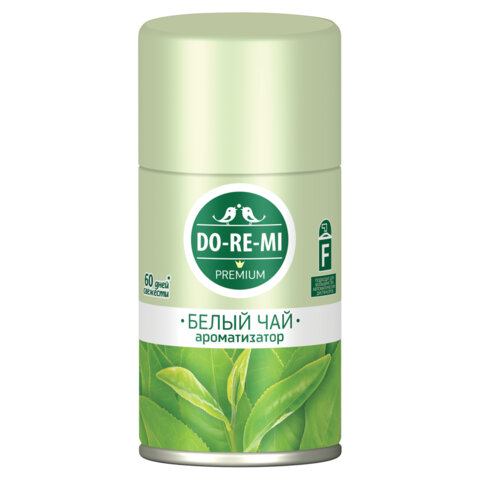 Сменный баллон для автоматических освежителей 250 мл, DO-RE-MI "Белый чай", сухое распыление, СИБИАР, 5-02.03.020.24