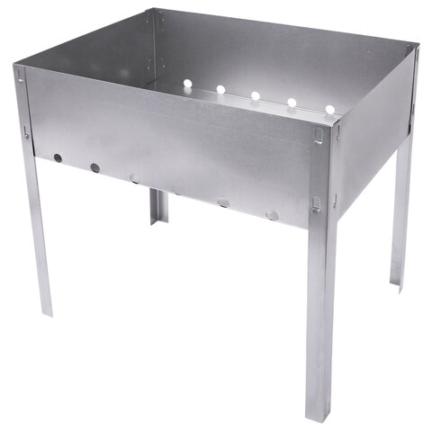 Мангал сборный стальной, размер 350х240x350 мм, в пленке, 701723