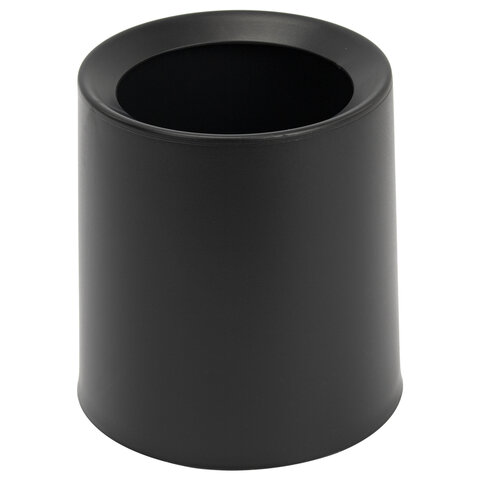Контейнер, урна, ведерко для мусора НАСТОЛЬНОЕ без крышки 2 л, 155х130х145 мм, черный, BOOMHOUSE (БумХаус), 238901