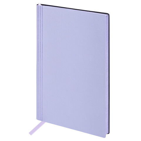 Блокнот А5 138x213мм BRAUBERG "Personal", под кожу, 80 листов, клетка, лавандовый, 116610