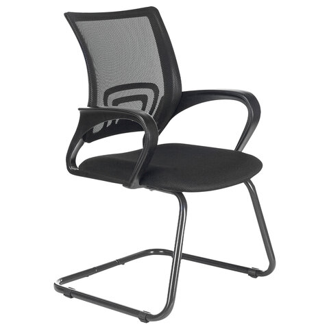 Кресло для приемных и переговорных BRABIX "Fly CF-100", черное, 532087
