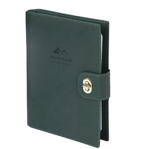 Ежедневник-органайзер недатированный B5 167х240 мм BRAUBERG "Nova", под кожу, 160 л., зеленый, 116202