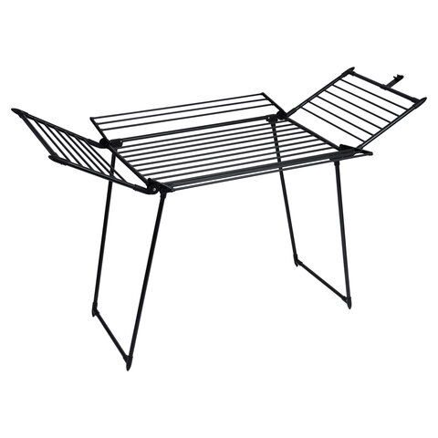 Сушилка напольная для белья раскладная, 5 зон сушки, 25 метров, LAIMA HOME MEGA BLACK, 700471