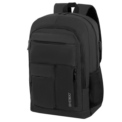 Рюкзак HEIKKI CONCORDANCE (ХЕЙКИ) универсальный, отделение для ноутбука, черный, 47x32x15 см, 273892