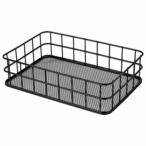 Органайзер-корзинка для косметики и мелочей металлическая MONTE VITA (МОНТЕ ВИТА), 242х162х63 мм, черный, 272482