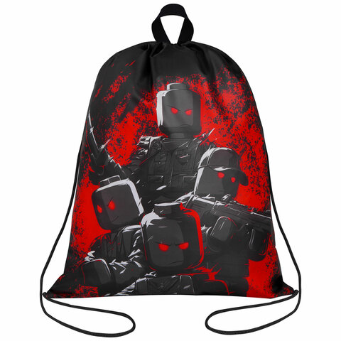 Мешок для обуви BRAUBERG KIDS, с петлей, 42х34 см, "Terrible fighters", 273435