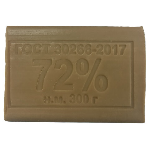 Мыло хозяйственное 72% 300 г (Меридиан), без упаковки, МИНПРОМТОРГ