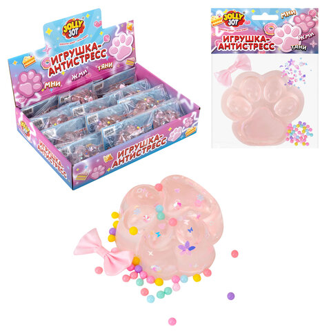 Игрушка-антистресс "ПРОЗРАЧНАЯ ЛАПКА", 7 см, дисплей, JOLLY JOT (ДЖОЛЛИ ДЖОТ), 665818