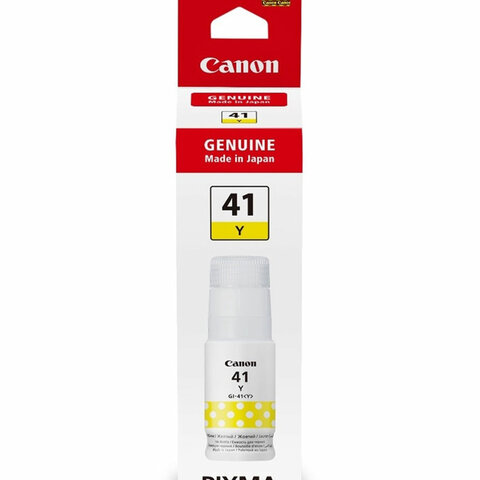 Чернила CANON (GI-41Y) для G1400/G2400/G3400, желтые, 7700 стр., ОРИГИНАЛЬНЫЕ, 4545C001