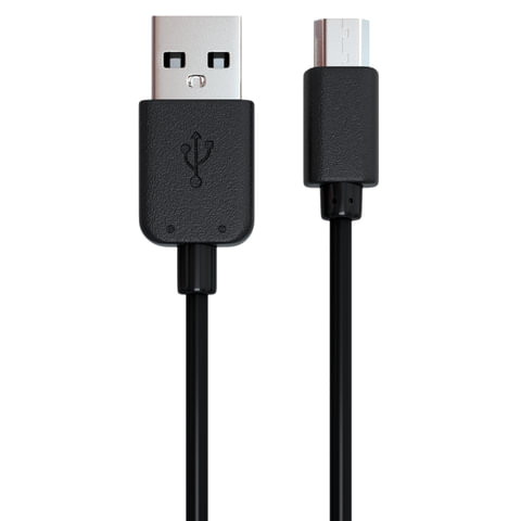 Кабель USB – micro USB 2.0, 1 м, RED LINE, для подключения портативных устройств и периферии, черный, УТ000002814
