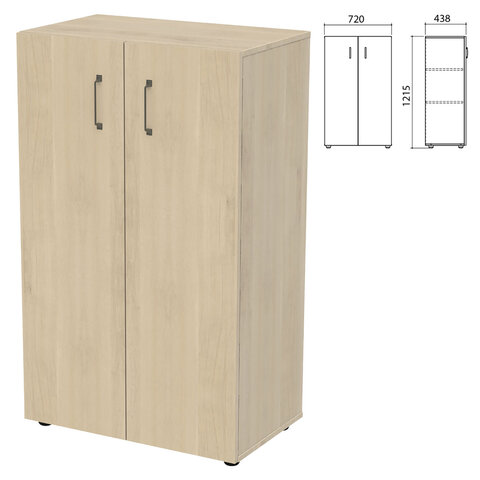 Шкаф закрытый "Приоритет" 720х438х1215 мм, 2 полки, кронберг (КОМПЛЕКТ)