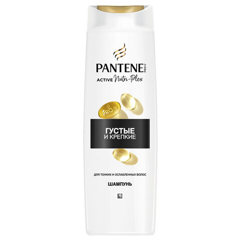 Шампунь 400 мл, PANTENE (Пантин) "Густые и крепкие", для тонких и ослабленных волос, PT-81471253