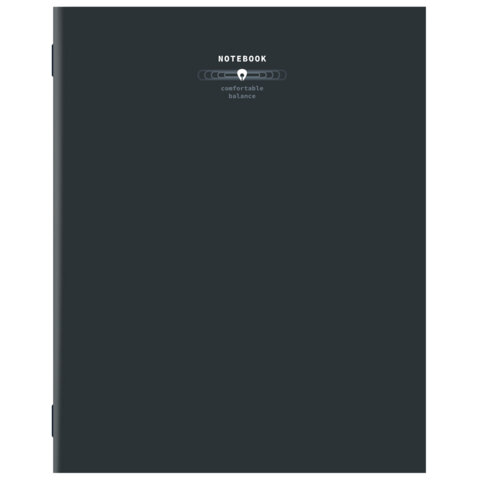 Тетрадь А5 40 л. STAFF "College", скоба, клетка, офсет №2 ЭКОНОМ, обложка картон, "ТЕМНАЯ", 405622