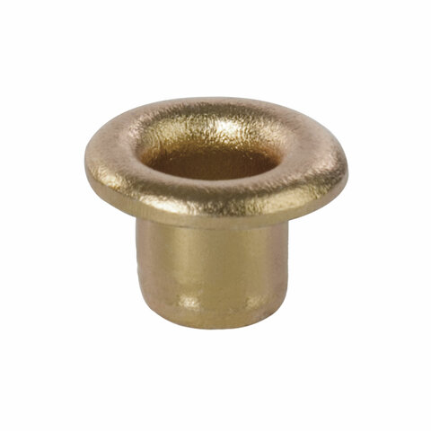 Люверсы золотистые КОМПЛЕКТ 250 шт., внутренний диаметр 4,8 мм, длина 4,6 мм, BRAUBERG, 272764