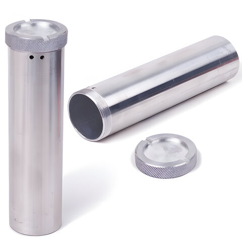 Пенал для хранения ключей дюралевый, длина 150 мм, диаметр 40 мм, 600279