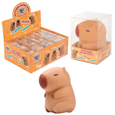 Игрушка-антистресс "КАПИБАРА", 10 см, дисплей, JOLLY JOT (ДЖОЛЛИ ДЖОТ), 665792