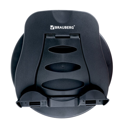 Подставка для ноутбука, планшета 220х210х165 мм, вращающаяся, черная, BRAUBERG, 513794
