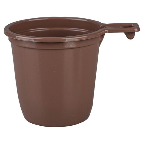 Чашка одноразовая для чая кофе 200 мл, UPAX UNITY, КОМПЛЕКТ 1500 шт. (30 упаковок по 50 шт.), коричневая