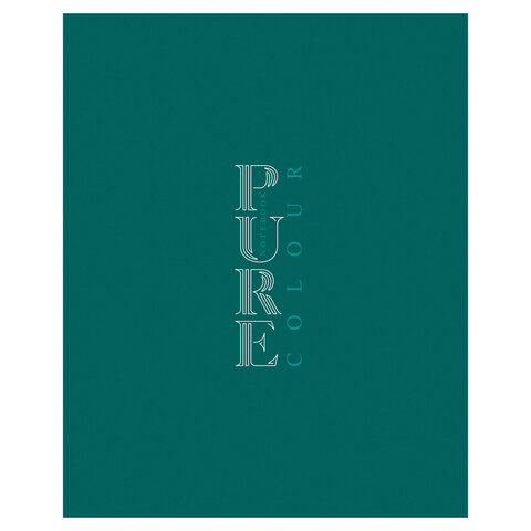 Тетрадь А5, 96 л., HATBER-ECO, скоба, офсет №2, ЭКОНОМ, клетка, обложка картон, PURE colour, "Малахит", 092126, 96Т5C1_34815