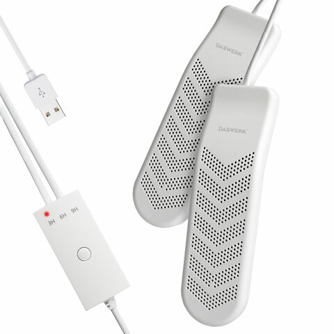 Сушилка для обуви электрическая с таймером, USB-разъём, сушка для обуви, 9 Вт, DASWERK (ДАСВЕРК), SD9, 456202