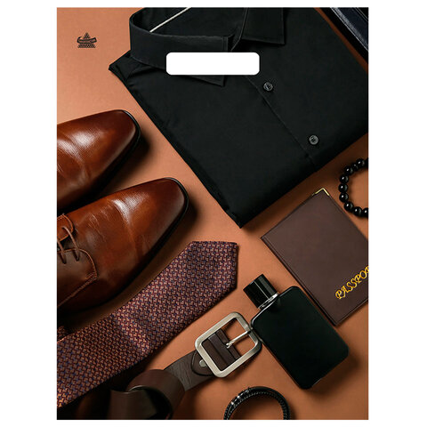 Пакет с вырубной ручкой ПВД ламинированный, 40х31 см, "Писк моды", 60 мкм, н00292238