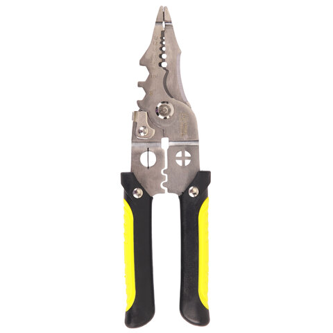 Плоскогубцы многофункциональные 17 в 1, 210 мм, нержавеющая сталь AISI420, ГРАНДМАСТЕР, PL-210, 671263