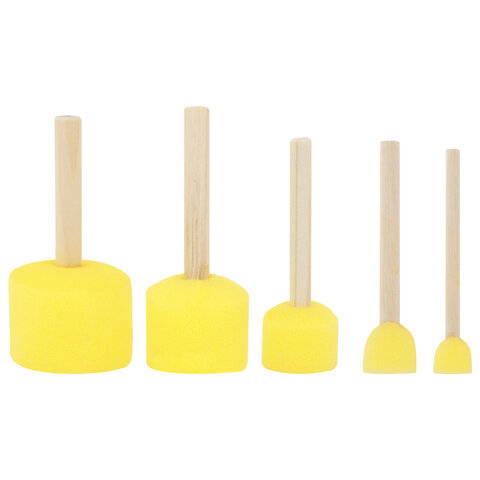 Кисть-спонж для рисования художественный, набор 5 штук, BRAUBERG ART DEBUT, 201089