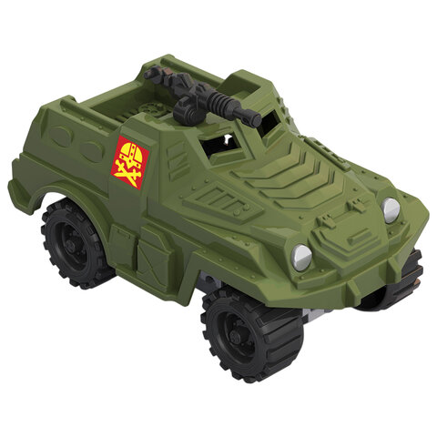 Военная машина игрушечная РАЗВЕДЫВАТЕЛЬНАЯ "След", пластиковая, 10x6x6 см, НОРДПЛАСТ, 378