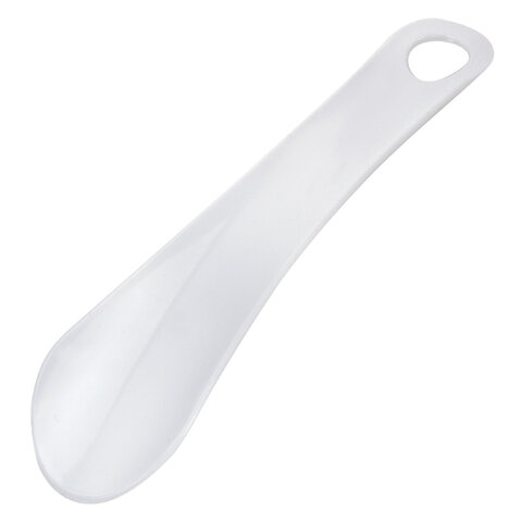 Ложка (рожок) для обуви ПЛАСТИКОВАЯ 15 см, БЕЛАЯ, WBZ (ВБЗ) SHOES, 702520