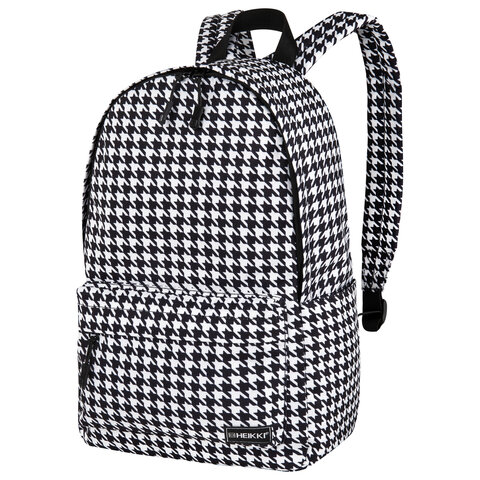 Рюкзак HEIKKI POSITIVE (ХЕЙКИ) универсальный, карман-антивор, "Houndstooth", 42х28х14 см, 273857