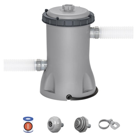 Картриджный фильтр-насос 2006 л/ч, картридж II, для бассейнов от 366 до 457 см, BESTWAY, 58383