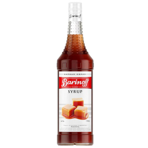 Сироп BARINOFF "Карамель", 1 л, стеклянная бутылка