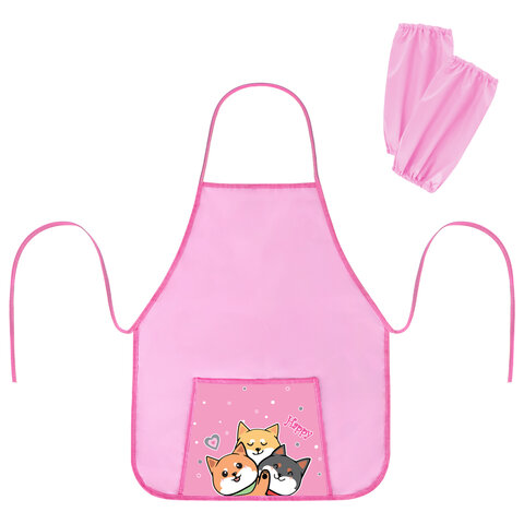 Фартук с нарукавниками для уроков труда ПИФАГОР, 1 карман, 46x54 см, "Best team", 273762