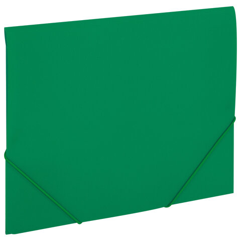 Папка на резинках А4 BRAUBERG PIXEL, темно-зеленая, до 300 листов, 0,5 мм, 273040