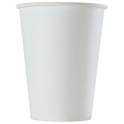 Стакан одноразовый бумажный 200/210 мл, D 70 мм, КОМПЛЕКТ 90 шт., однослойный, белый, холодное/горячее, Ve, ФОРМАЦИЯ, HB70-210-0000