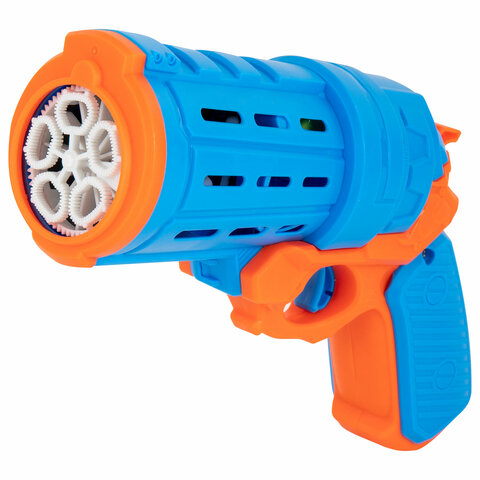 Мыльные пузыри Бластер Генератор "КОЛЬТ" с потайным баком, раствор 80 мл, BRAUBERG KIDS, 665149