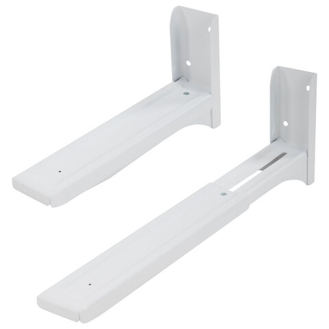 Кронштейн-крепление для СВЧ, нагрузка до 35 кг, CROMEX (КРОМЕКС) K-112, регулировка до 42 см, белый, 457879