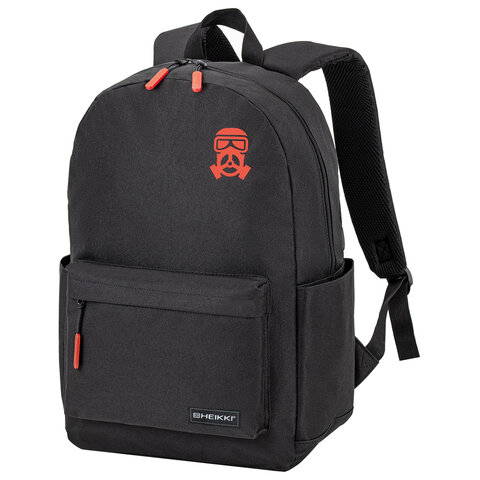 Рюкзак HEIKKI ENERGETIC (ХЕЙКИ) универсальный, эргономичный, "Mask", черный, 43х30х16 см, 272533