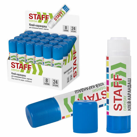Клей-карандаш STAFF "EVERYDAY", 8 г, 220374